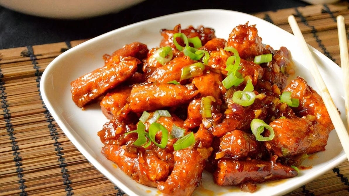 Baby Corn Manchurian.