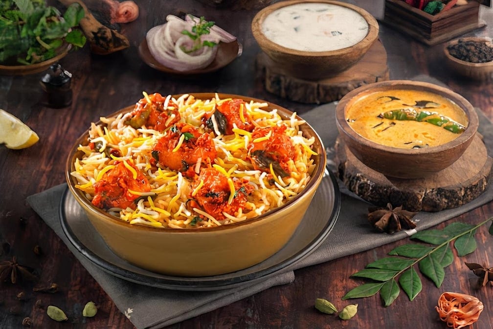 Paneer 65 Biryani.