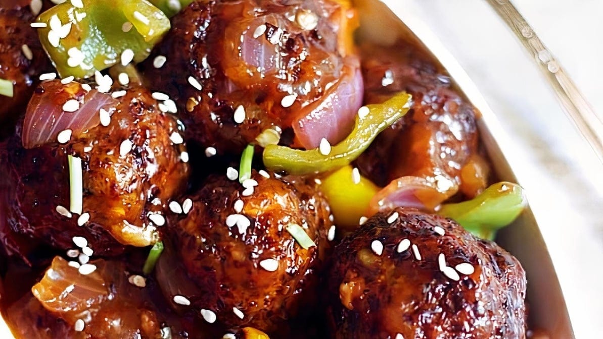 Veg Manchurian.