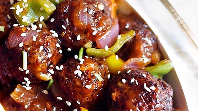 Veg Manchurian.