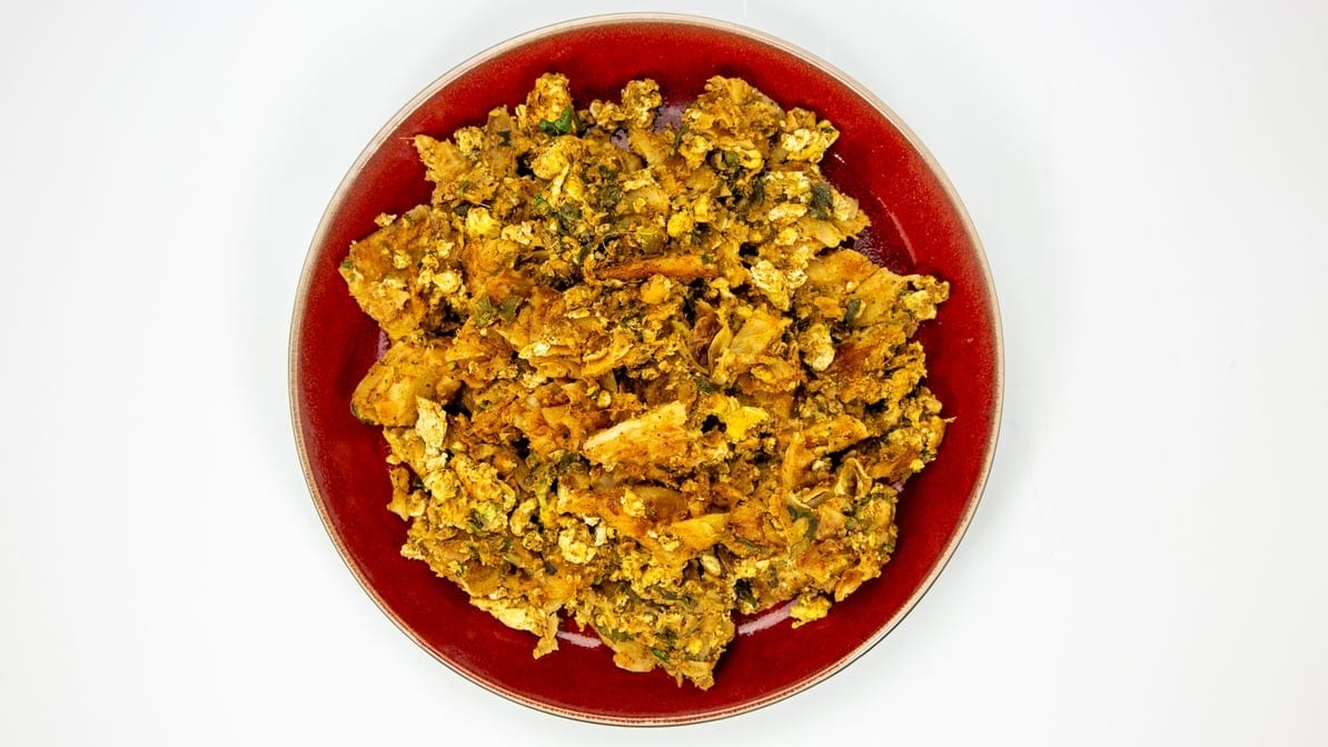 Egg Kothu Paratha.