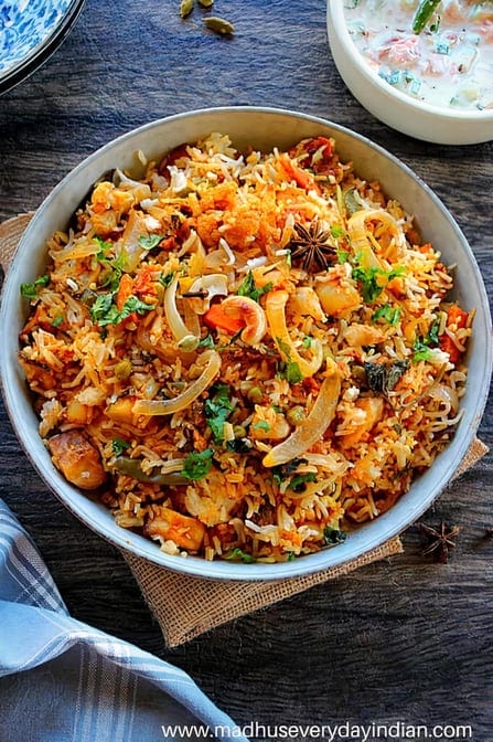 Veg Biryani.