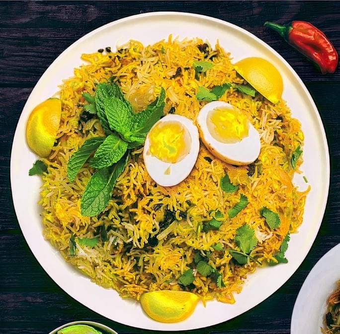 Egg Biryani.