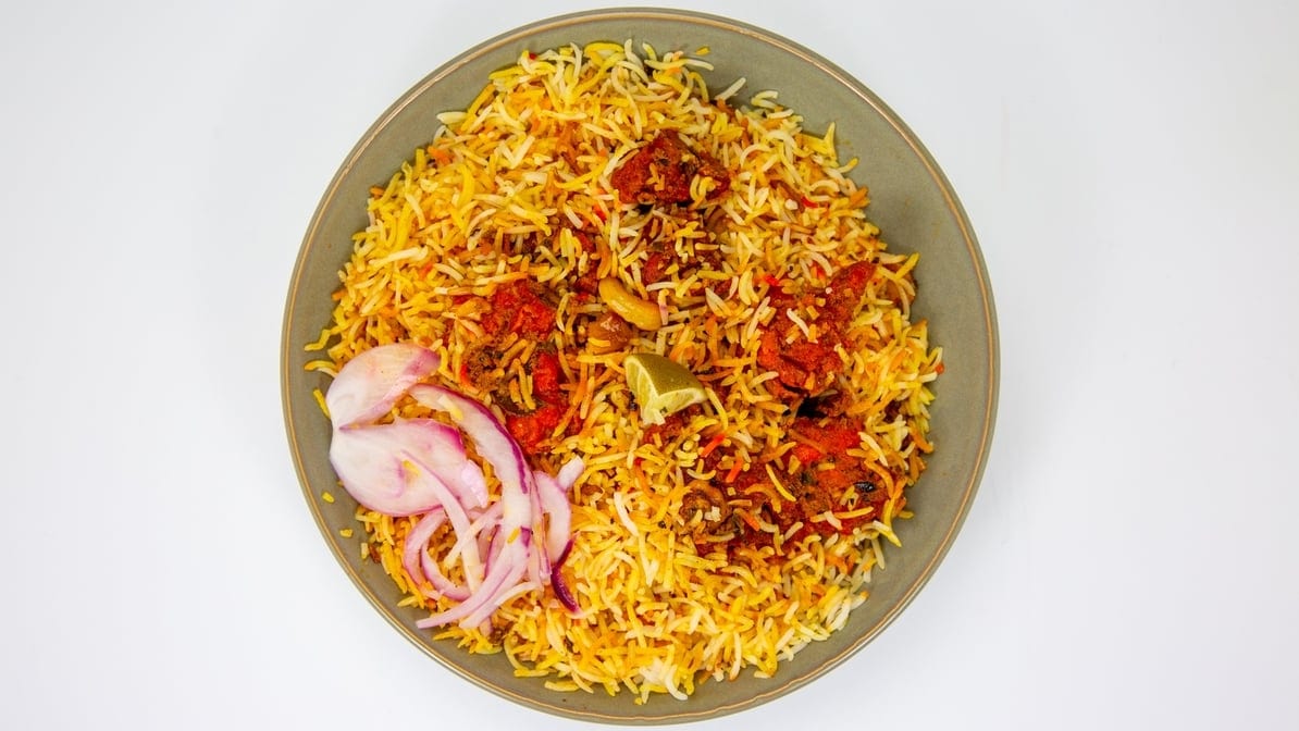 Boneless 65 Biryani.