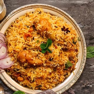 Hyderabadi Chicken Dum Biryani
