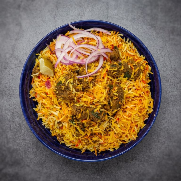 Delicious Goat Biryani Awaits