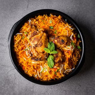 Goat Fry Biryani/Pulao